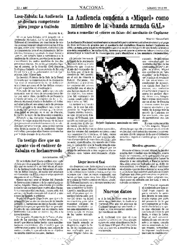 ABC SEVILLA 29-05-1999 página 22