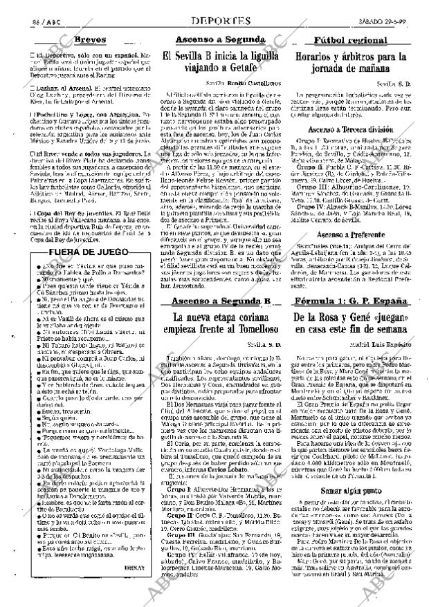 ABC SEVILLA 29-05-1999 página 86