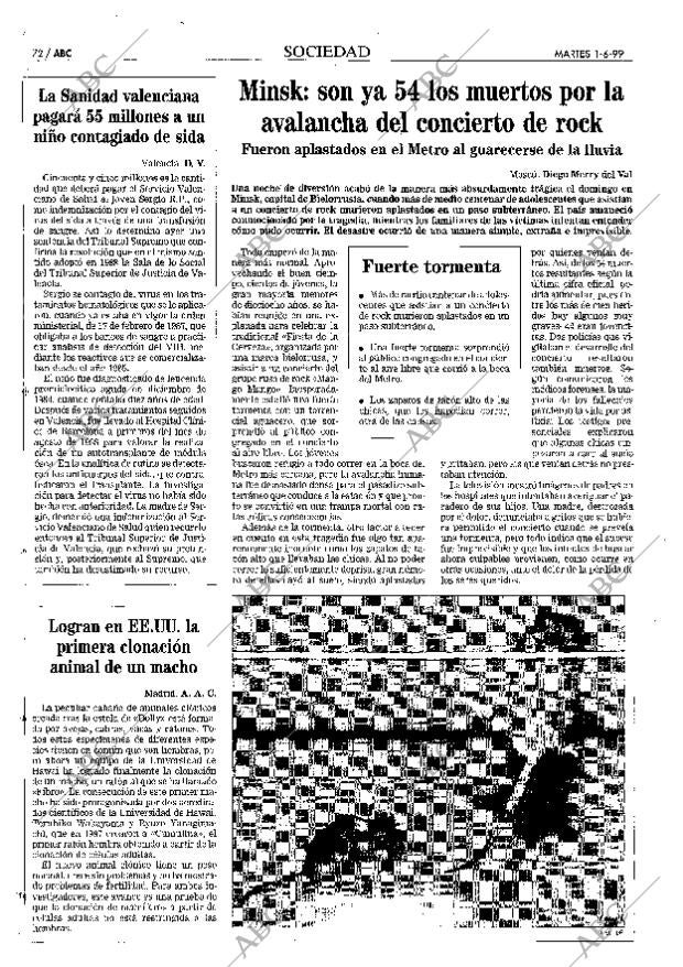 ABC MADRID 01-06-1999 página 72