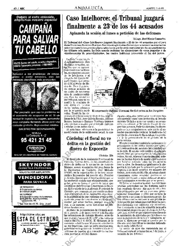 ABC SEVILLA 01-06-1999 página 40