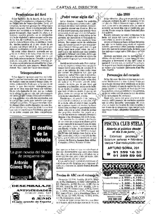 ABC MADRID 04-06-1999 página 12