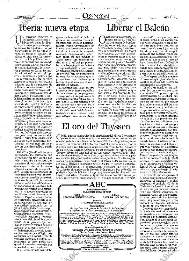 ABC MADRID 04-06-1999 página 13