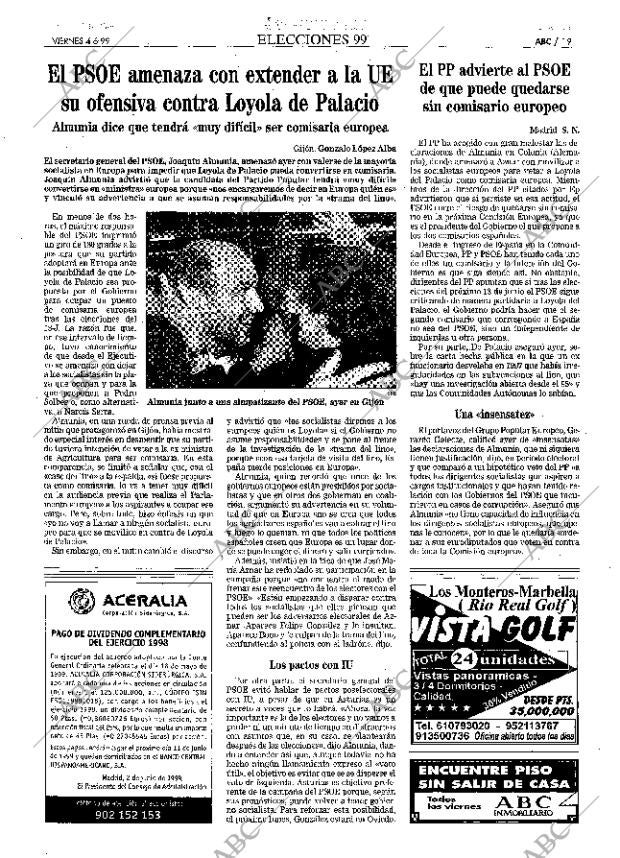 ABC MADRID 04-06-1999 página 19