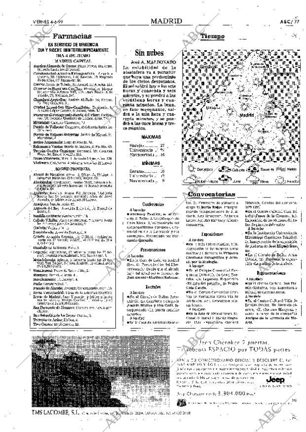 ABC MADRID 04-06-1999 página 77