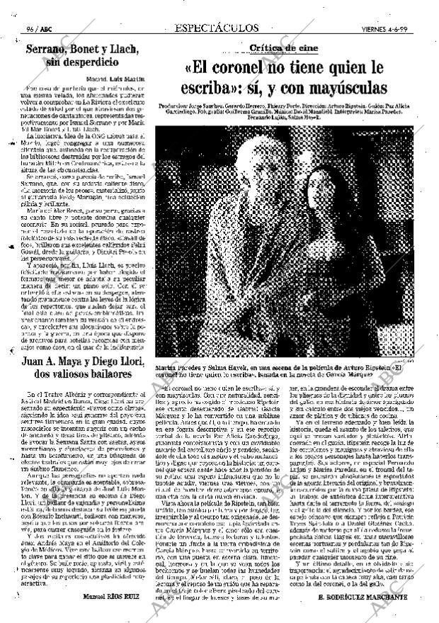 ABC MADRID 04-06-1999 página 96