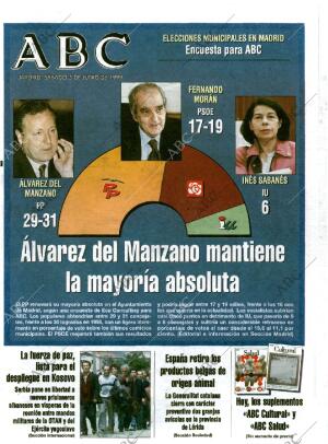 ABC MADRID 05-06-1999 página 1