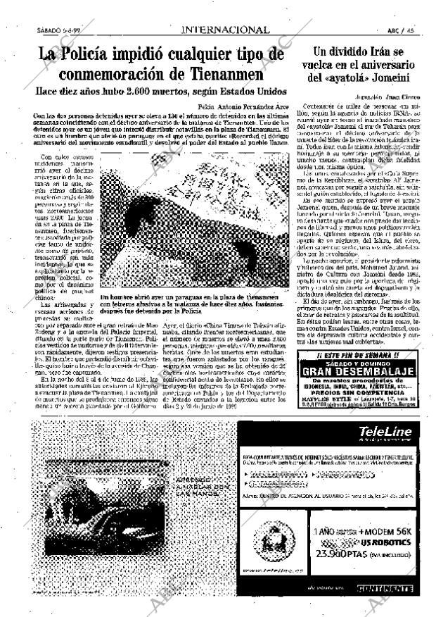 ABC MADRID 05-06-1999 página 45