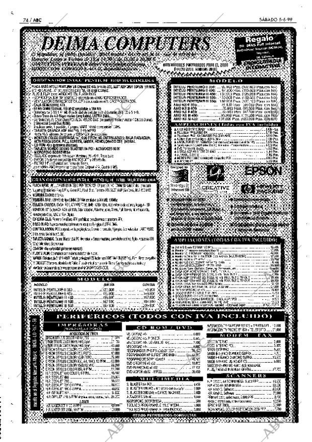ABC MADRID 05-06-1999 página 74