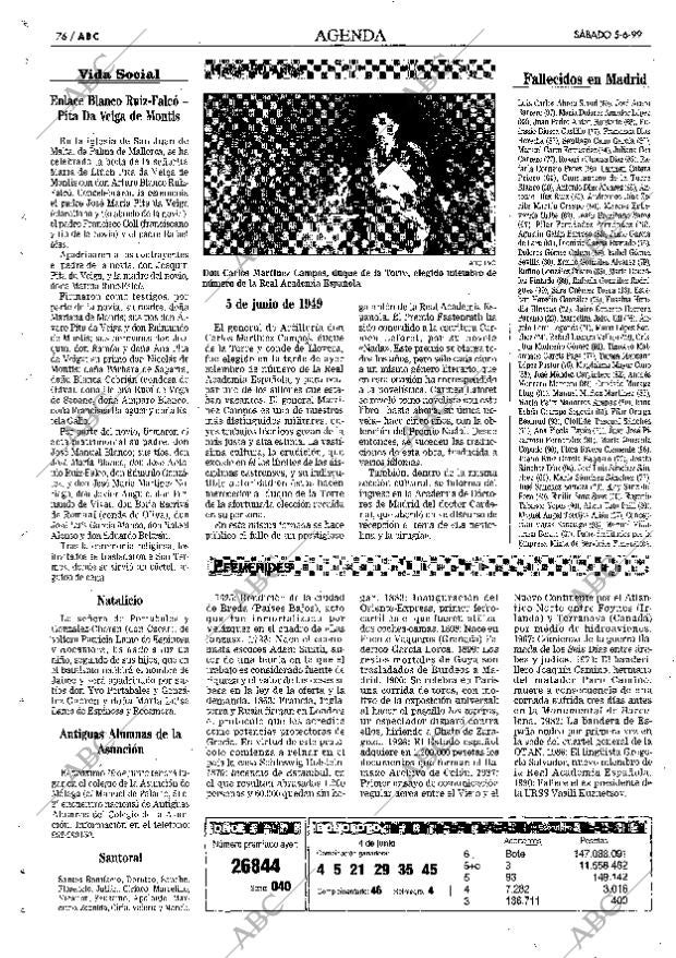 ABC MADRID 05-06-1999 página 76