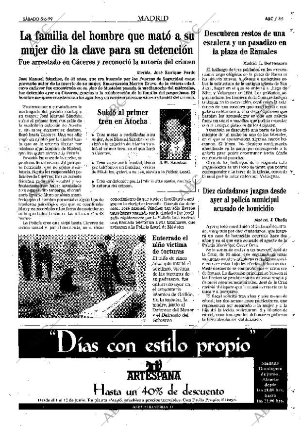 ABC MADRID 05-06-1999 página 85
