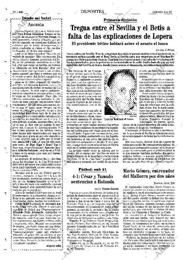 ABC MADRID 05-06-1999 página 92