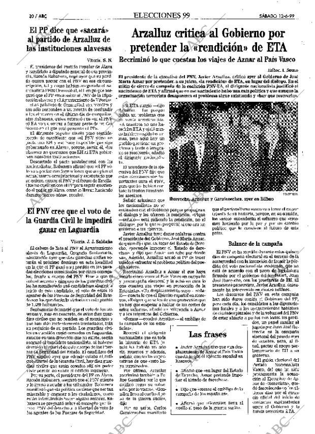 ABC MADRID 12-06-1999 página 20