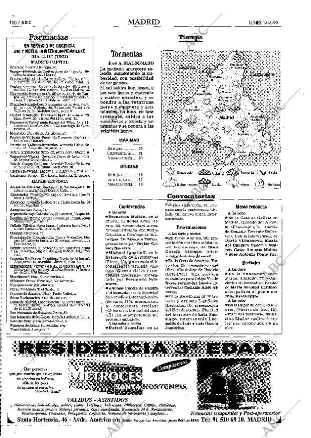 ABC MADRID 14-06-1999 página 100