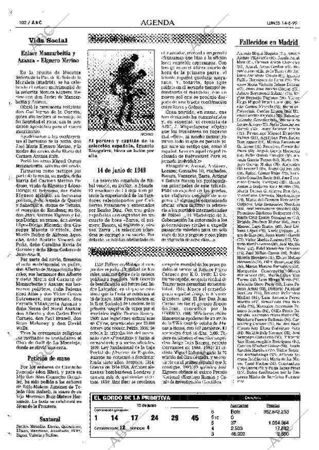 ABC MADRID 14-06-1999 página 102