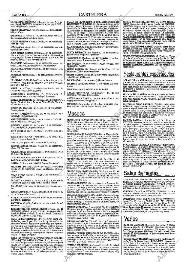 ABC MADRID 14-06-1999 página 122