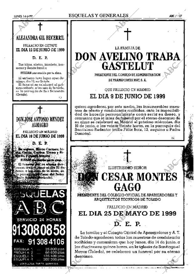 ABC MADRID 14-06-1999 página 127