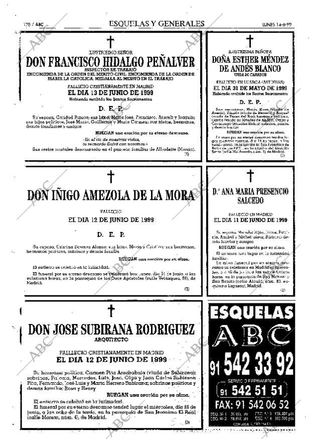 ABC MADRID 14-06-1999 página 128