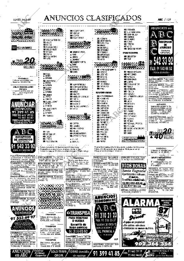 ABC MADRID 14-06-1999 página 129