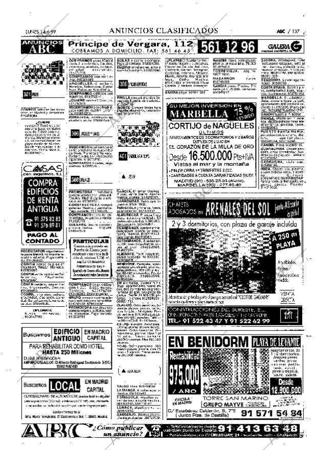 ABC MADRID 14-06-1999 página 137