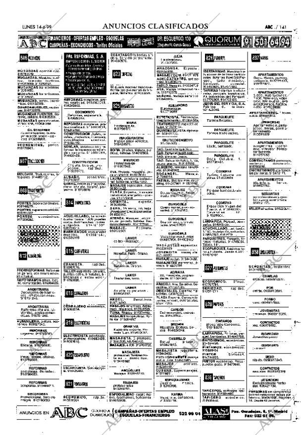 ABC MADRID 14-06-1999 página 141