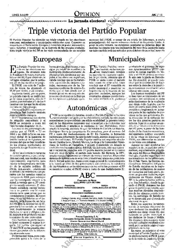 ABC MADRID 14-06-1999 página 15