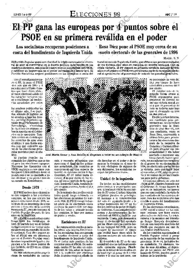 ABC MADRID 14-06-1999 página 19
