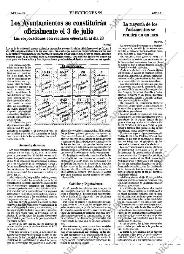 ABC MADRID 14-06-1999 página 21