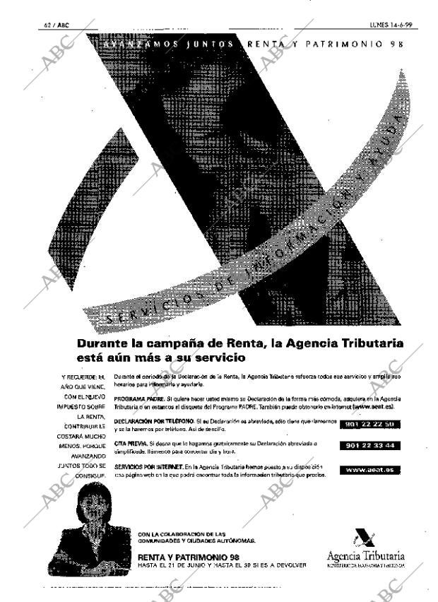 ABC MADRID 14-06-1999 página 62