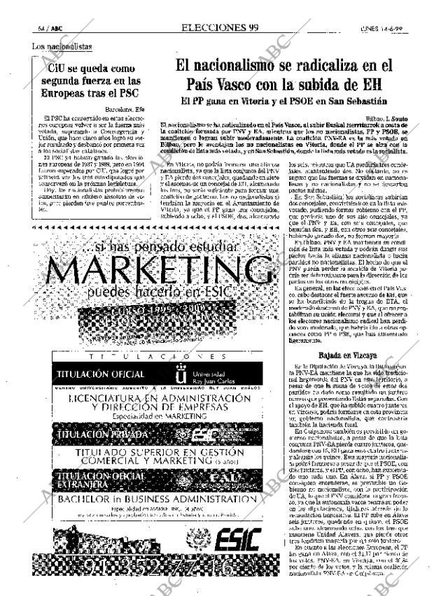 ABC MADRID 14-06-1999 página 64