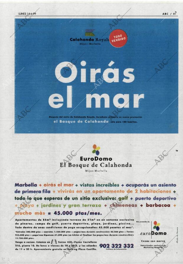 ABC MADRID 14-06-1999 página 81