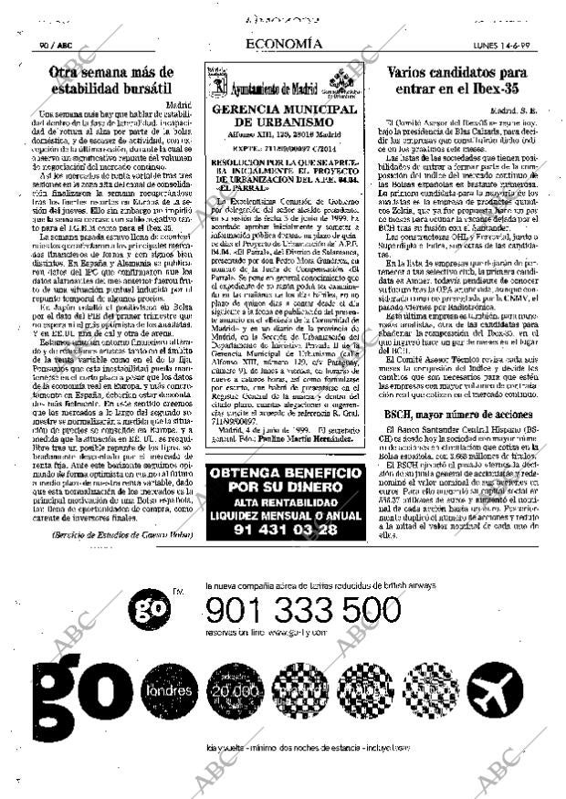 ABC MADRID 14-06-1999 página 90