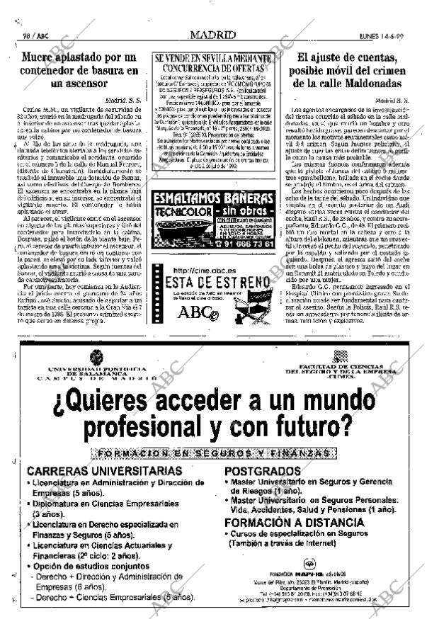 ABC MADRID 14-06-1999 página 98