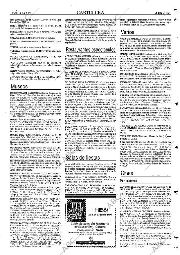 ABC MADRID 15-06-1999 página 107