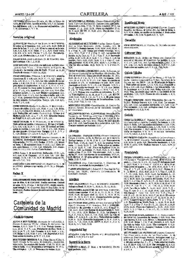 ABC MADRID 15-06-1999 página 109
