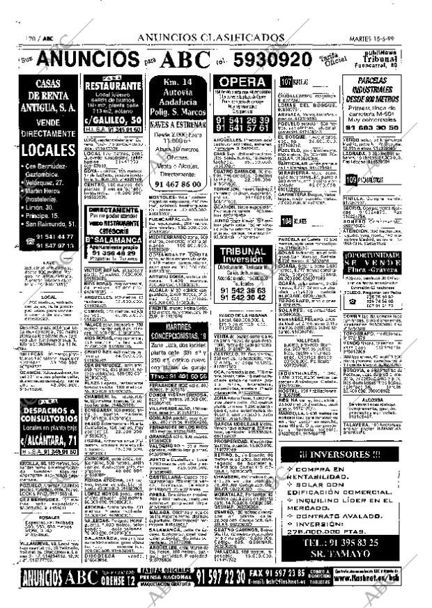 ABC MADRID 15-06-1999 página 120