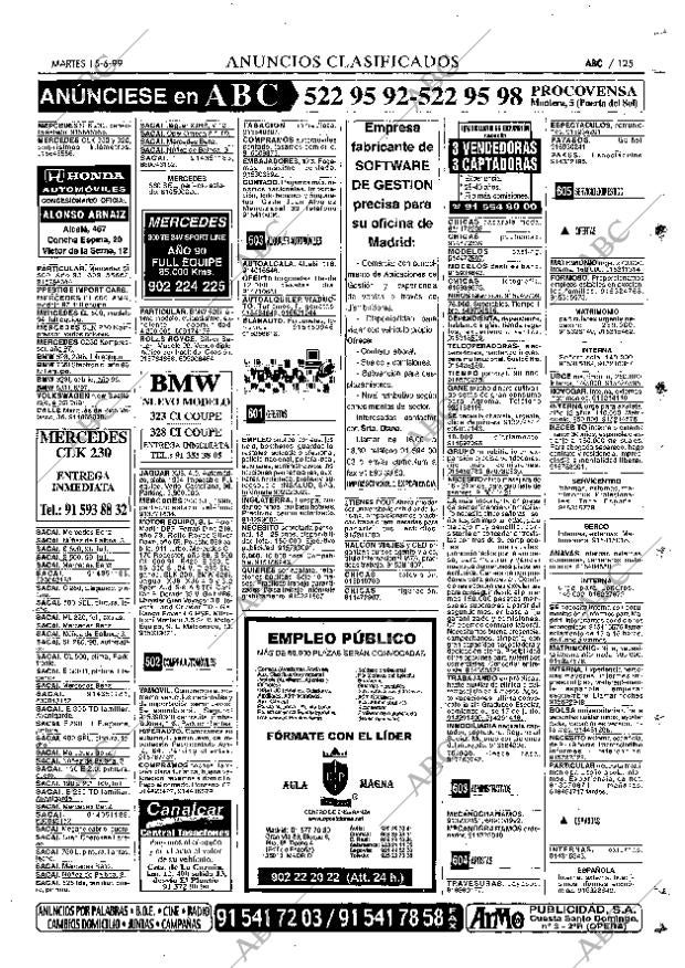 ABC MADRID 15-06-1999 página 125