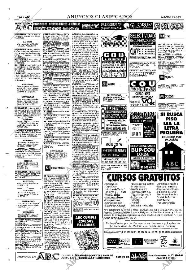 ABC MADRID 15-06-1999 página 126