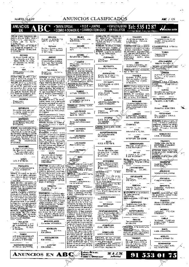 ABC MADRID 15-06-1999 página 129