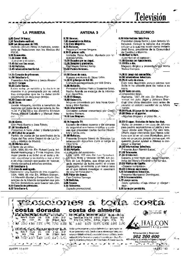 ABC MADRID 15-06-1999 página 143
