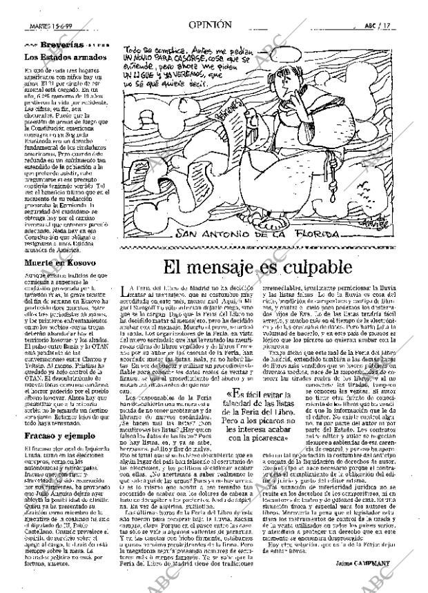 ABC MADRID 15-06-1999 página 17