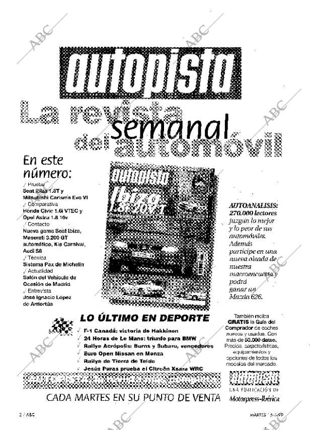 ABC MADRID 15-06-1999 página 2