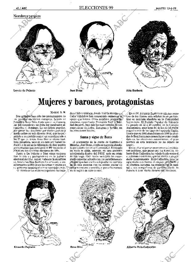 ABC MADRID 15-06-1999 página 42