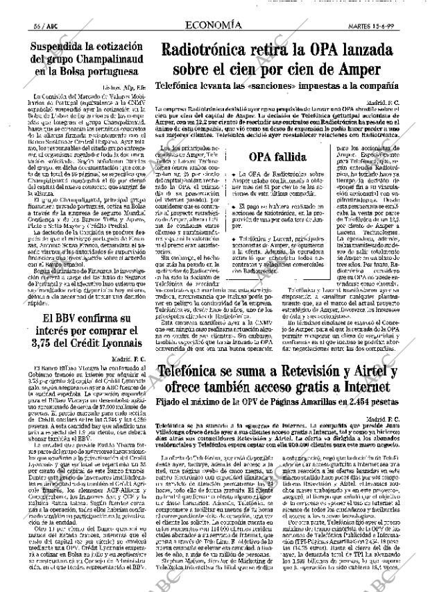 ABC MADRID 15-06-1999 página 56
