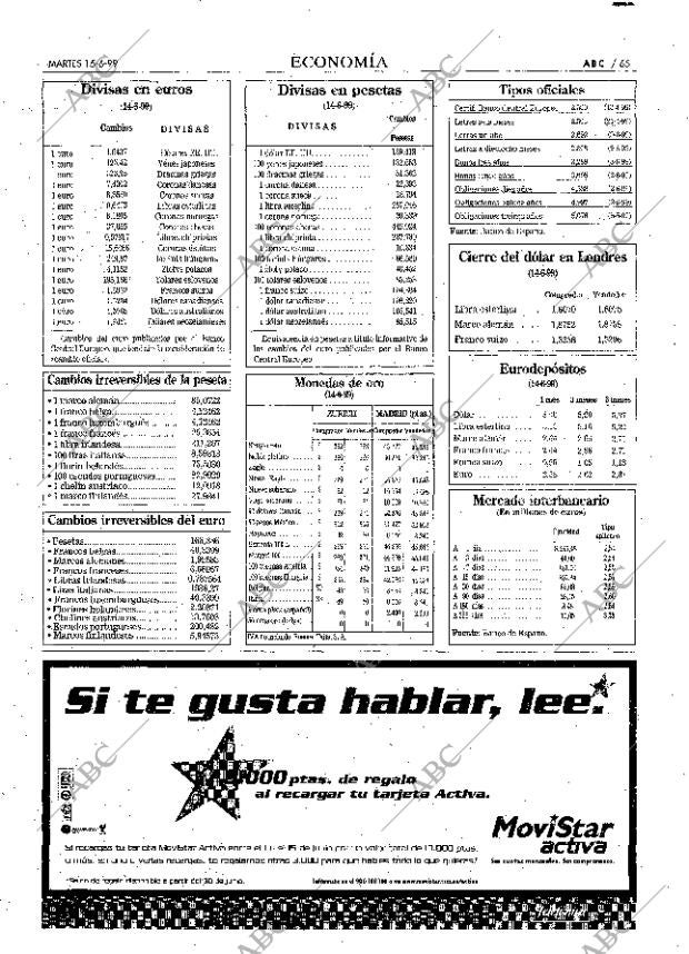 ABC MADRID 15-06-1999 página 65