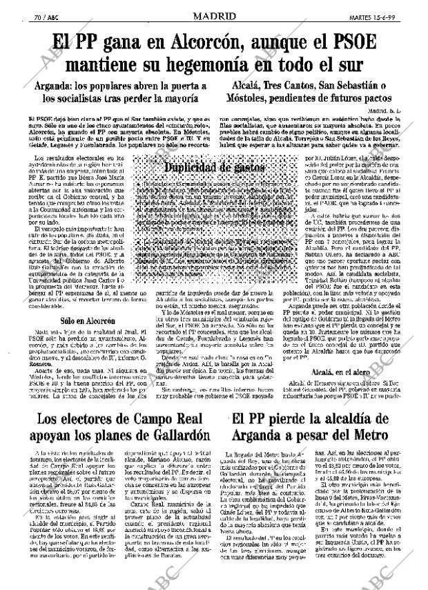 ABC MADRID 15-06-1999 página 70
