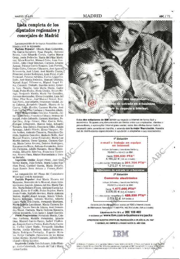 ABC MADRID 15-06-1999 página 73
