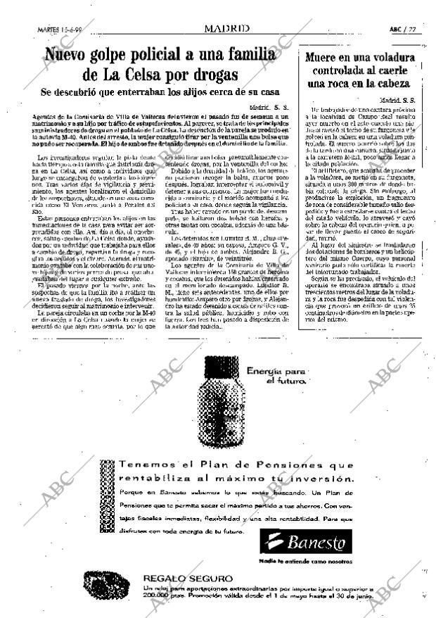 ABC MADRID 15-06-1999 página 77