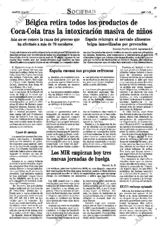 ABC MADRID 15-06-1999 página 89