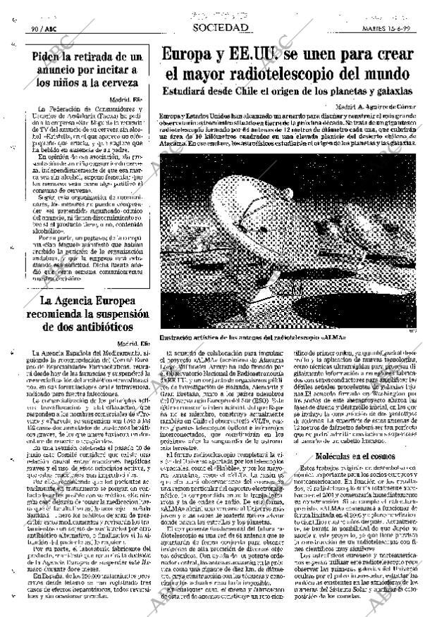 ABC MADRID 15-06-1999 página 90