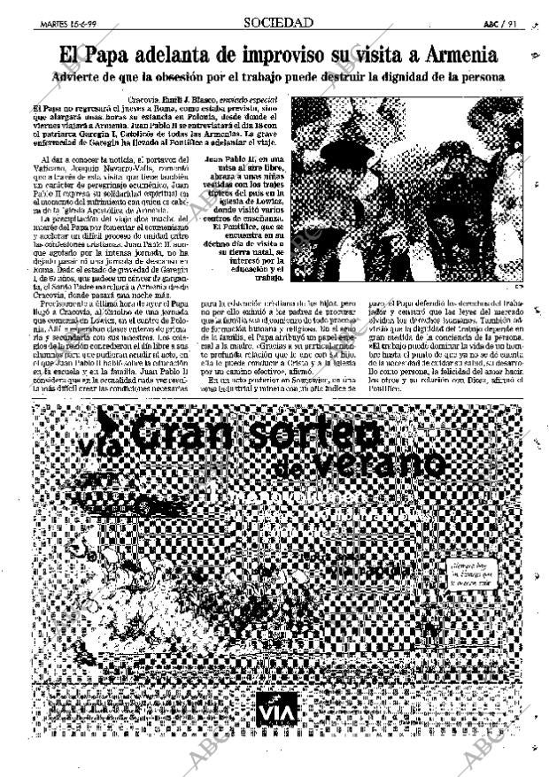 ABC MADRID 15-06-1999 página 91